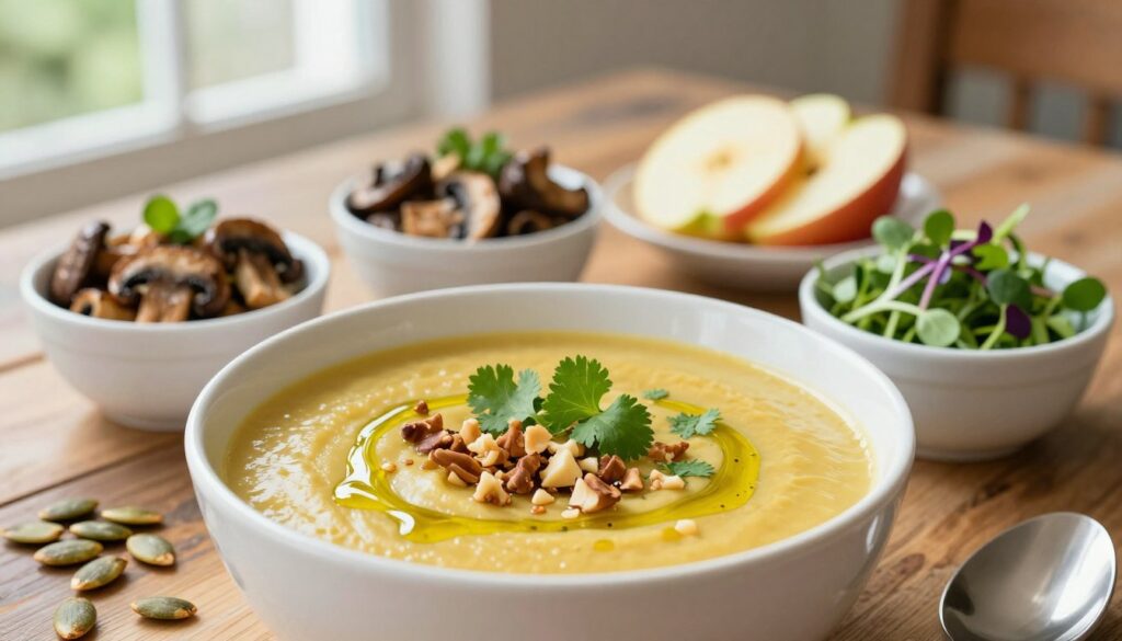Kreative Toppings für die Suppe
