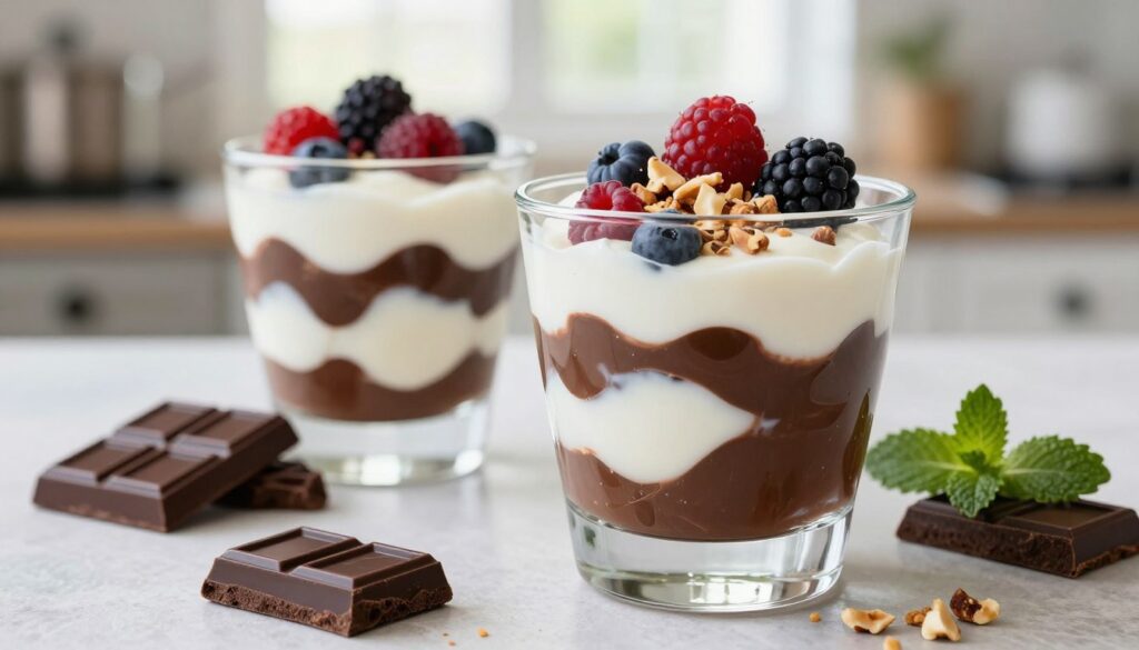 Veganes Yogurette-Dessert: Schokolade trifft Frische Veganes Yogurette-Dessert: Schokolade trifft Frische