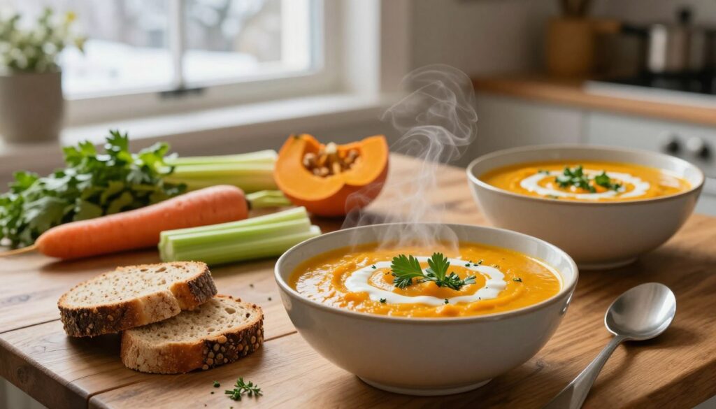 Warme Suppen für kalte Wintertage